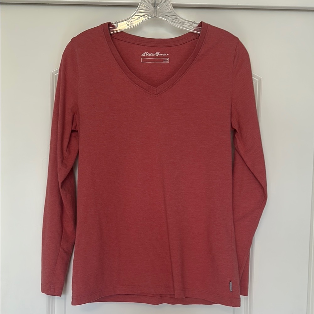 V-Neck Long Sleeve Top